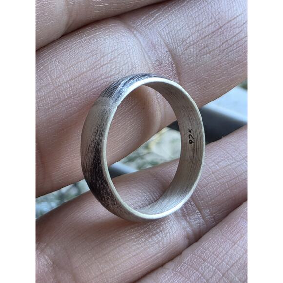 BAND STERLING SILVER 925 OXIDIZED RING SIZE 9.5 - Picture 8 of 15